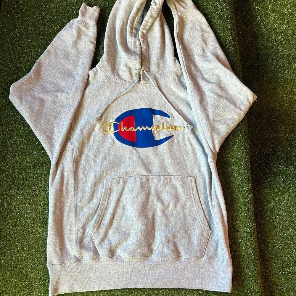 Champion Men's Grey Hoodie